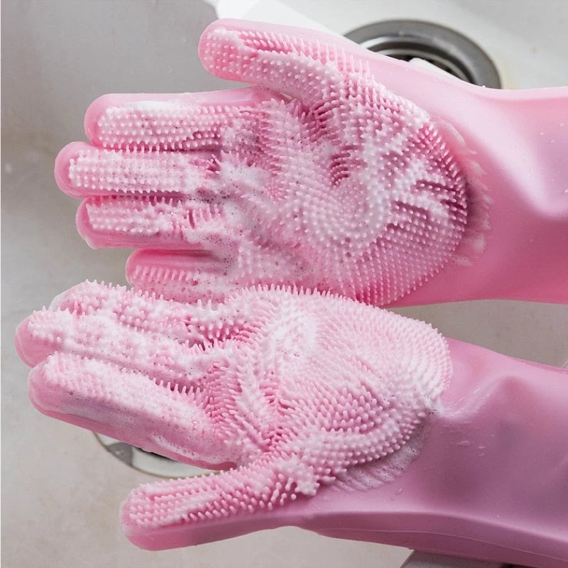 HaverShop™ Multifunction Magic Silicone Dish Washing Gloves - Haver Shop