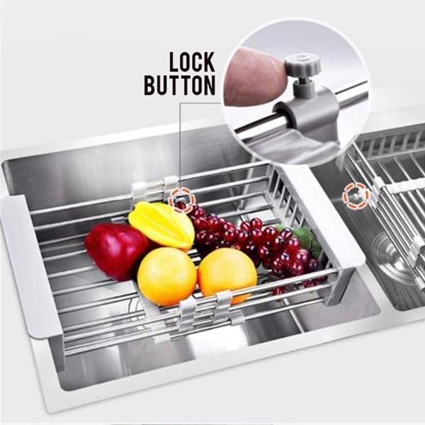 HaverShop™ Retractable Stainless Steel Sink Drainer Rack - Haver Shop