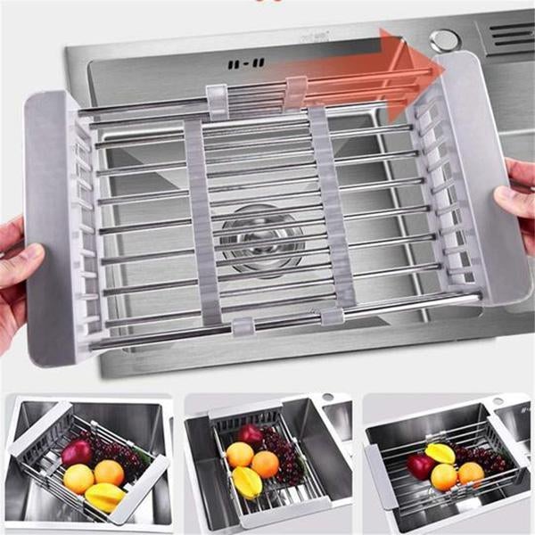 HaverShop™ Retractable Stainless Steel Sink Drainer Rack - Haver Shop