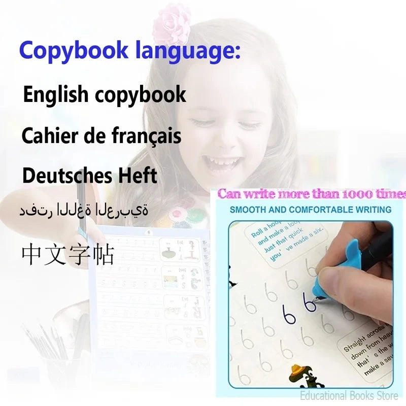 HaverShop™ Multilingual Children Magic Copybook Sets