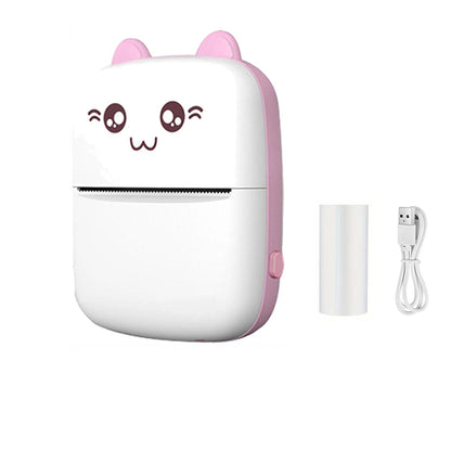 Mini HD Portable Thermal Printer, pink printer