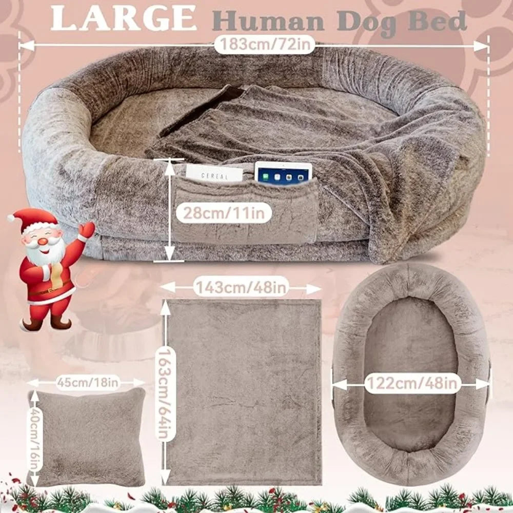 HaverShop™ Extra Large Human Dog Bed