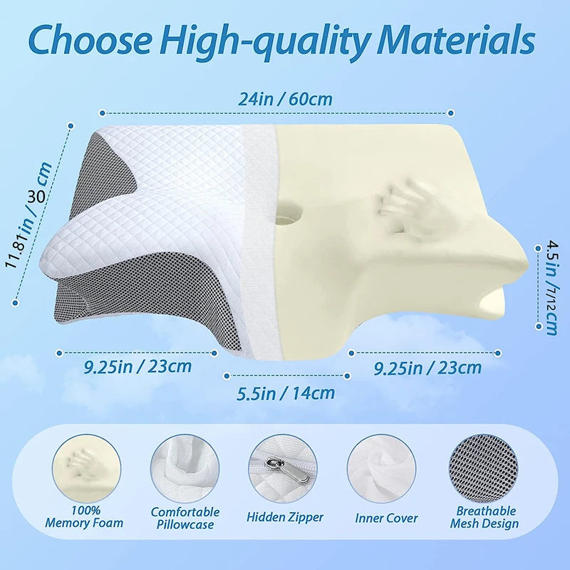 HaverShop™ Ergonomic Contoured Leaf Pillow - Haver Shop