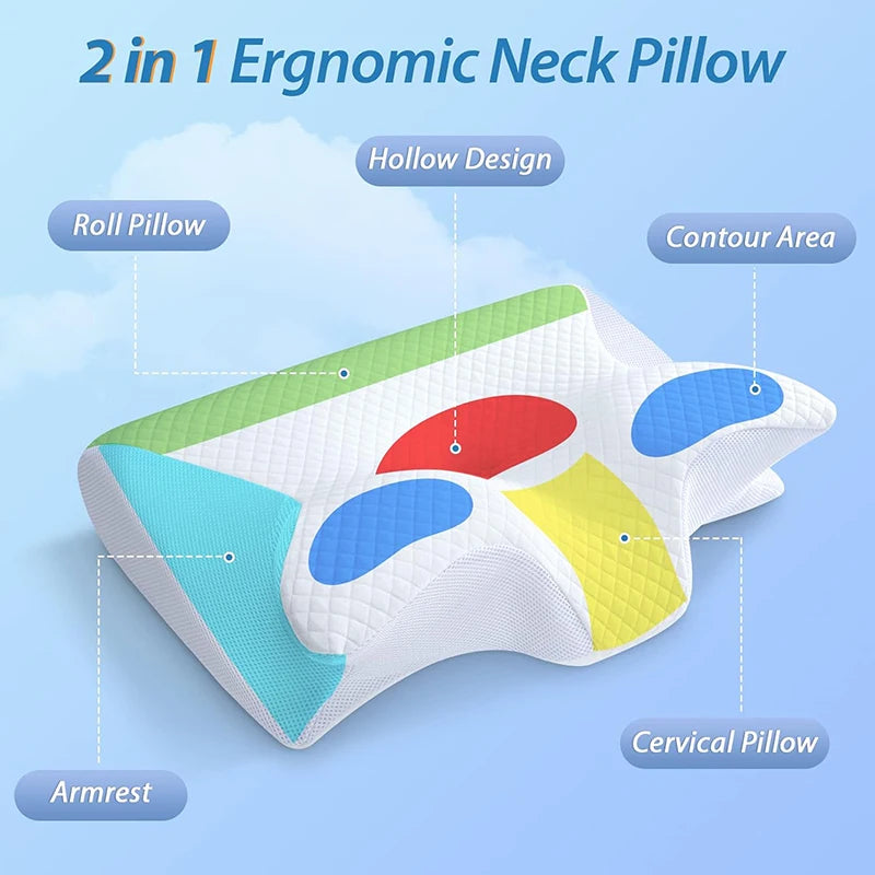 HaverShop™ Ergonomic Contoured Leaf Pillow - Haver Shop