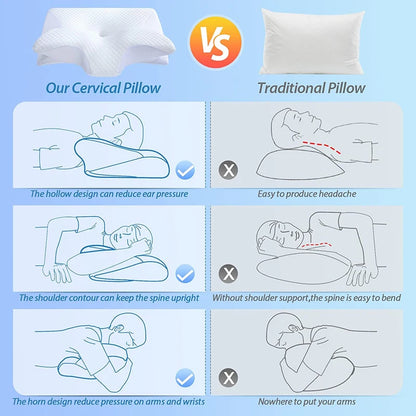 HaverShop™ Ergonomic Contoured Leaf Pillow - Haver Shop