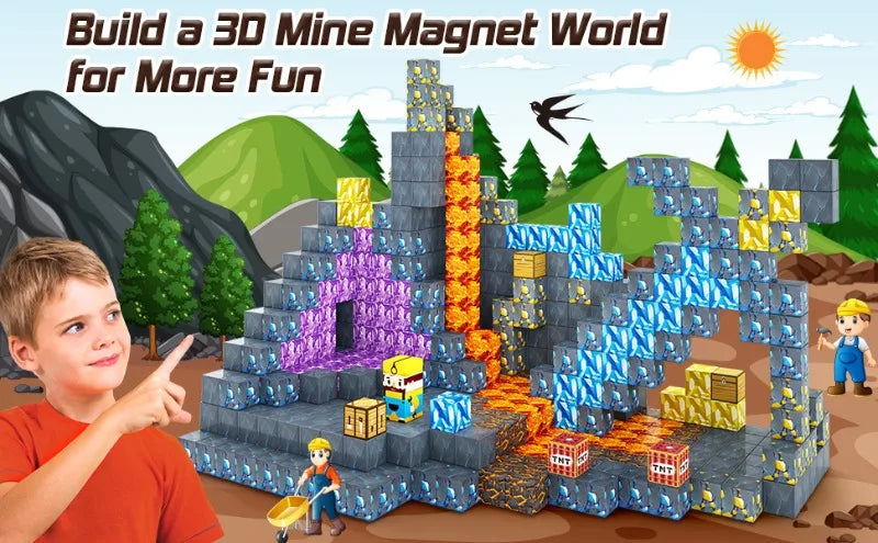 HaverShop™ Magnetic Building Cube Sets