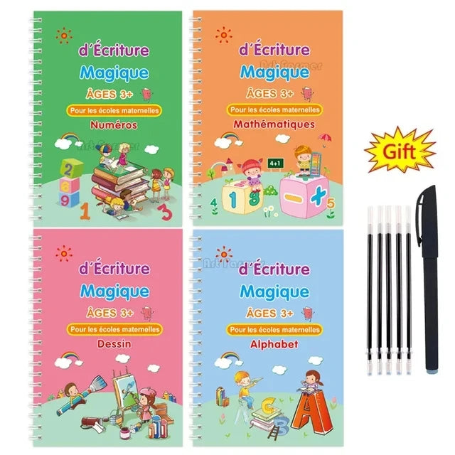 HaverShop™ Multilingual Children Magic Copybook Sets