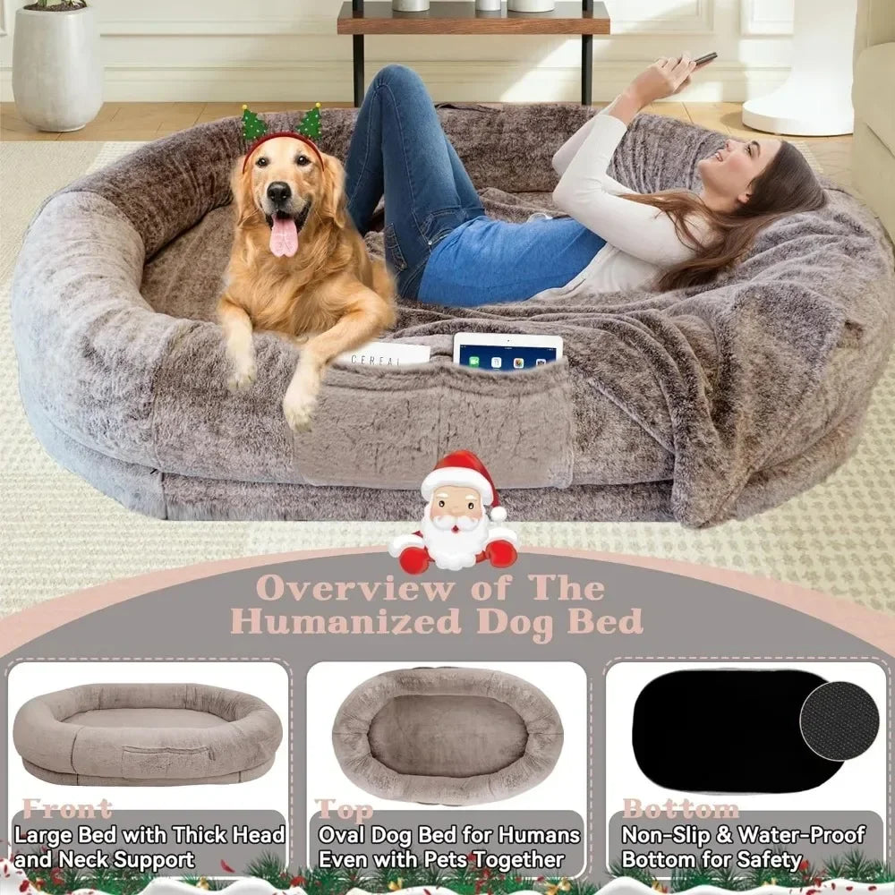 HaverShop™ Extra Large Human Dog Bed