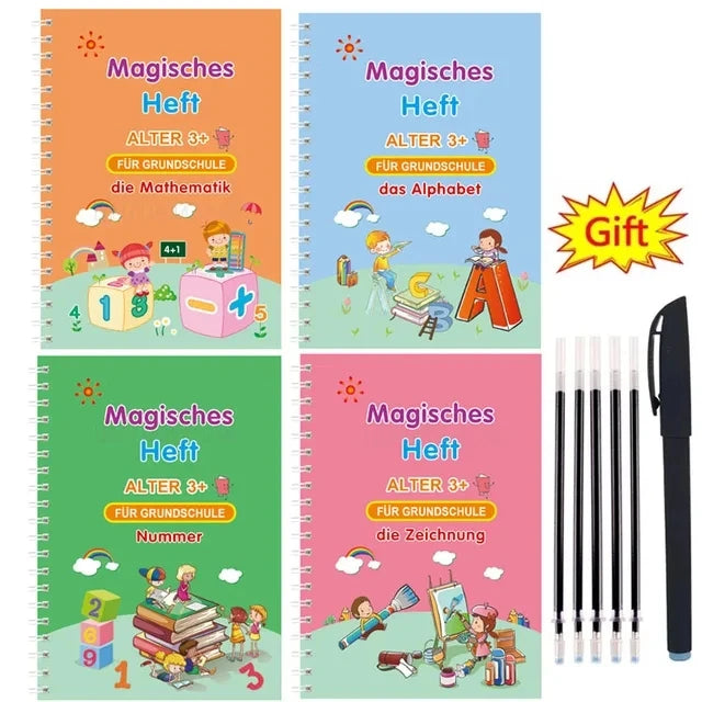 HaverShop™ Multilingual Children Magic Copybook Sets