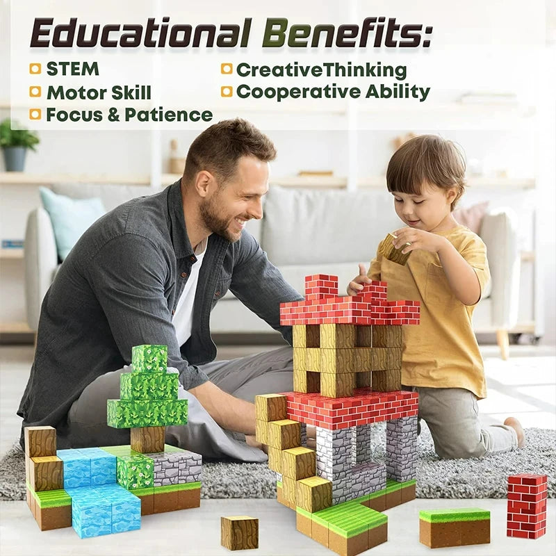 HaverShop™ Magnetic Building Cube Sets