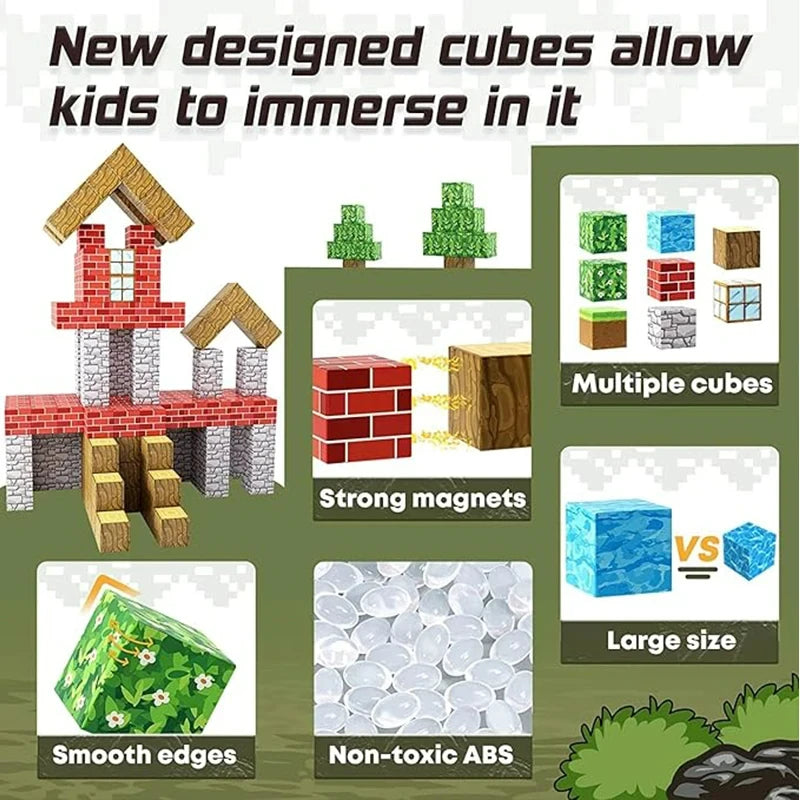 HaverShop™ Magnetic Building Cube Sets