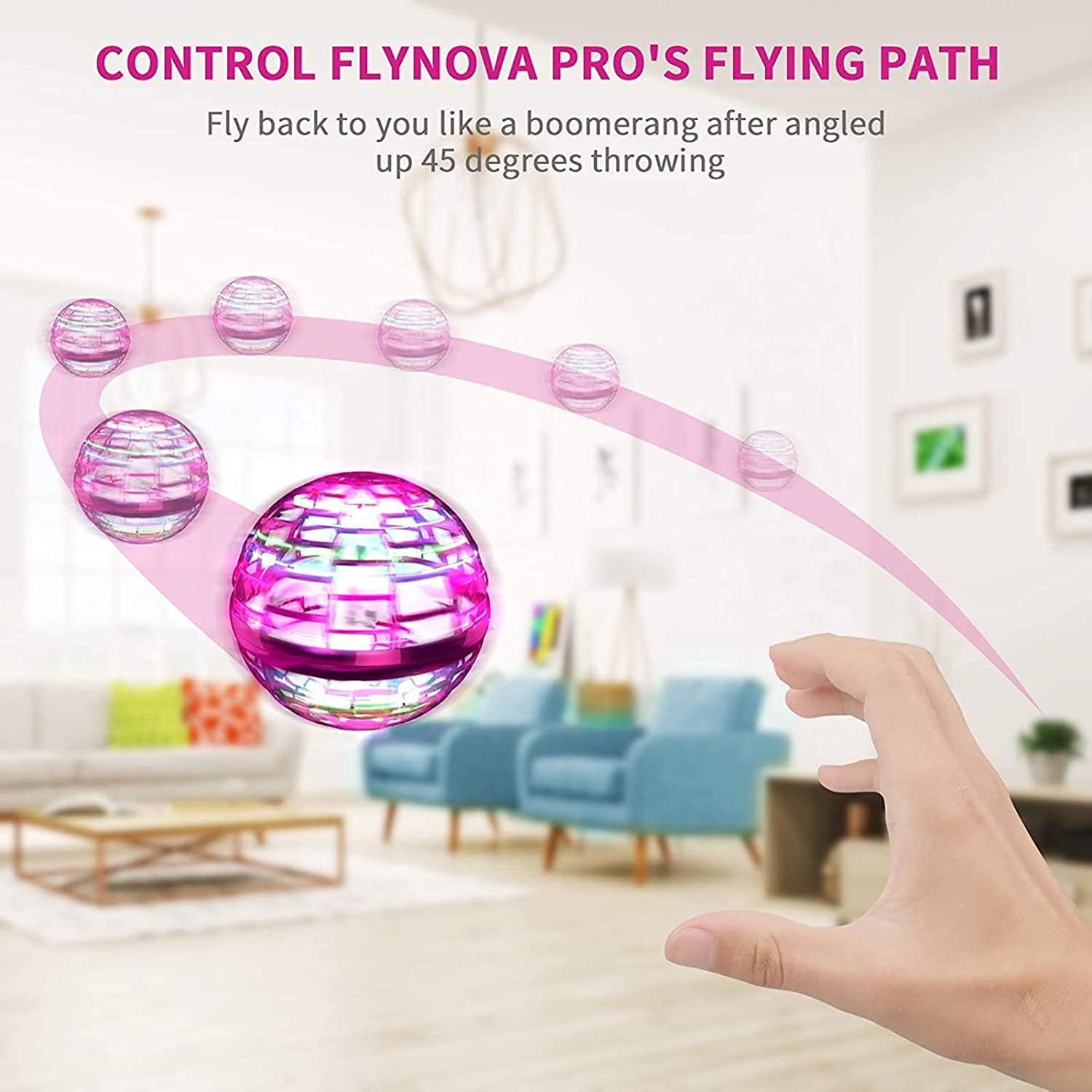 360°Rotating Flying Ball With Built-in RGB Lights