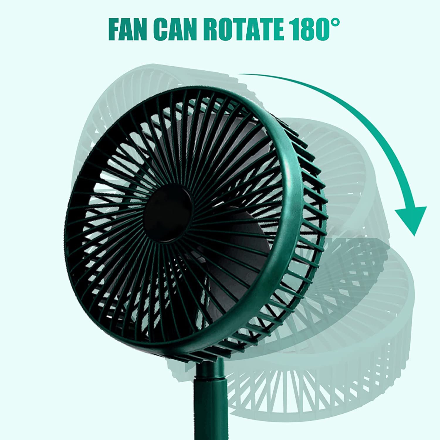 USB Rechargeable Foldable Personal Desk Fan  (Battery Not Included)