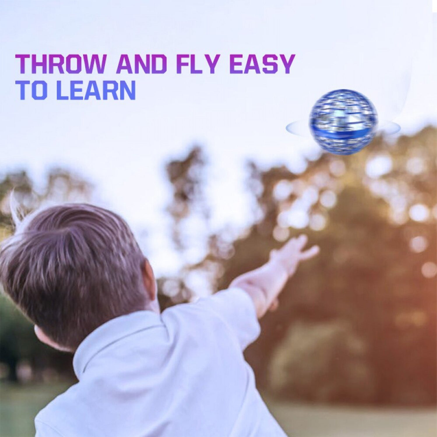 360°Rotating Flying Ball With Built-in RGB Lights