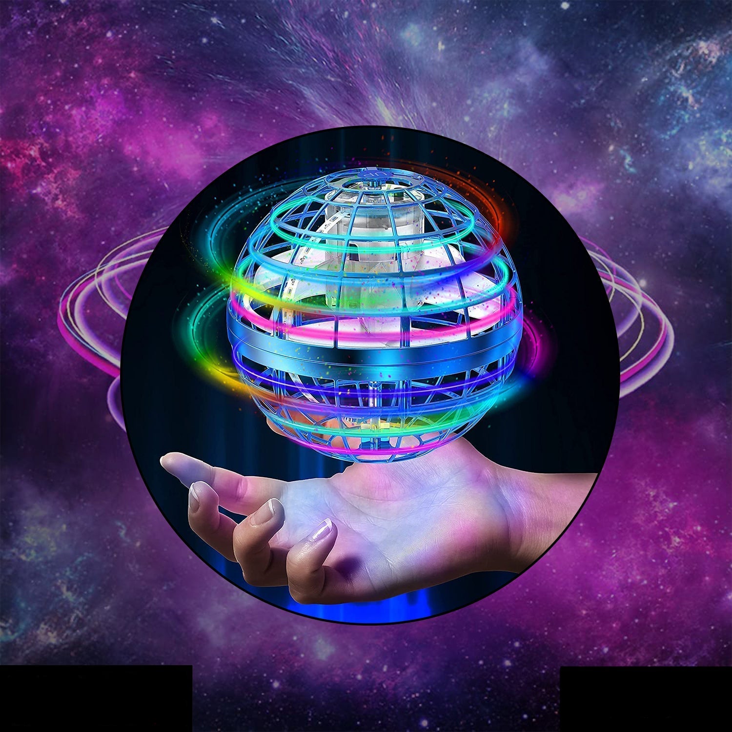 360°Rotating Flying Ball With Built-in RGB Lights